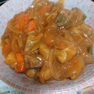 野菜たっぷり揚げない酢豚